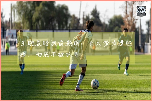 王晓晨暗讽俞灏明，长久努力遭轻视，彻底不被认可